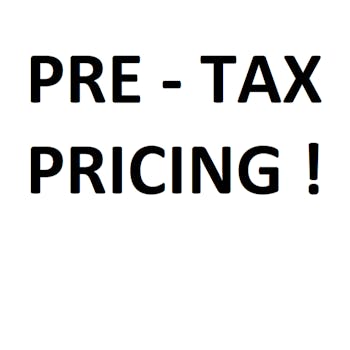 *All Prices shown are PRE-TAX